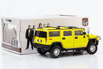 1:18 Hummer H2 2003 gelb TV-Serie Entourage 2004 - 2011 Greenlight full opening