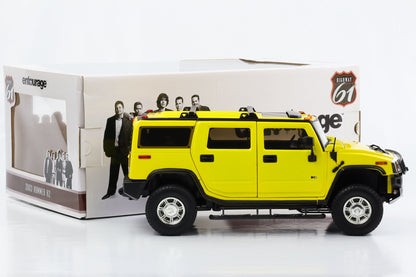 1:18 Greenlight Hummer H2 2003 gelb TV-Serie Entourage 2004 full opening
