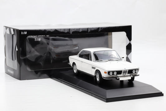 1:18 Minichamps BMW 2800 CS E9 Coupe 1968 weiss diecast 155028030