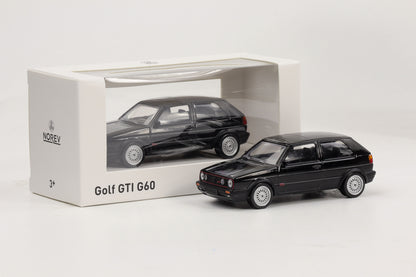 1:43 VW Golf II GTI G60 Volkswagen schwarz Jet Car norev diecast 840063