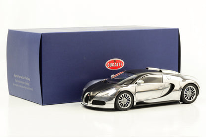 1:18 Bugatti Veyron 16.4 PUR SANG schwarz aluminium casting AUTOart opening possible