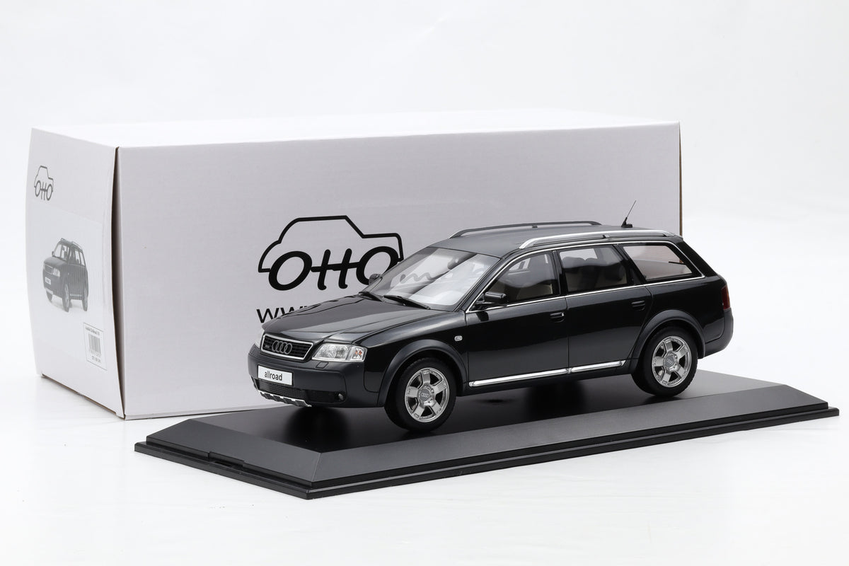 1:18 OTTO mobile Audi A6 C6 2.7T All Road Black 2000 OT1189 + Vitrine