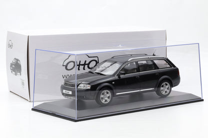 1:18 OTTO mobile Audi A6 C6 2.7T All Road Black 2000 OT1189 + Vitrine