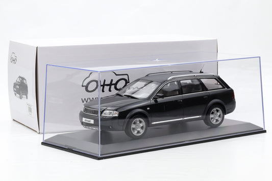 1:18 OTTO mobile Audi A6 C6 2.7T All Road Black 2000 OT1189 + Vitrine