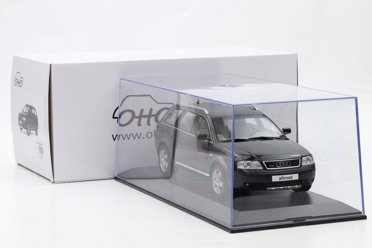 1:18 OTTO mobile Audi A6 C6 2.7T All Road Black 2000 OT1189 + Vitrine