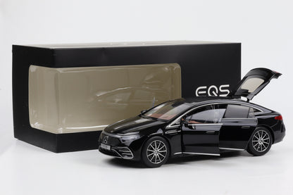 1:18 Mercedes-Benz EQS V297 obsidianschwarz AMG Line NZG Dealer