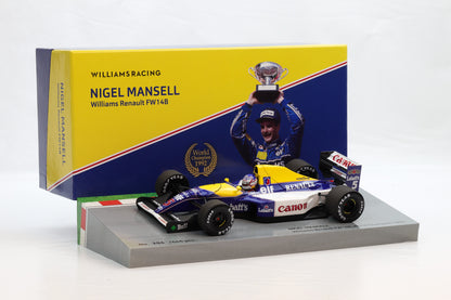 1:18 Mansell Williams FW14B #5 F1 Weltmeister 1992 Minichamps Collector`s Box