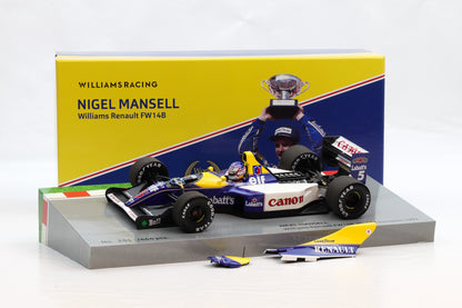 1:18 Mansell Williams FW14B #5 F1 Weltmeister 1992 Minichamps Collector`s Box
