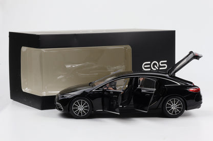 1:18 Mercedes-Benz EQS V297 obsidianschwarz AMG Line NZG Dealer