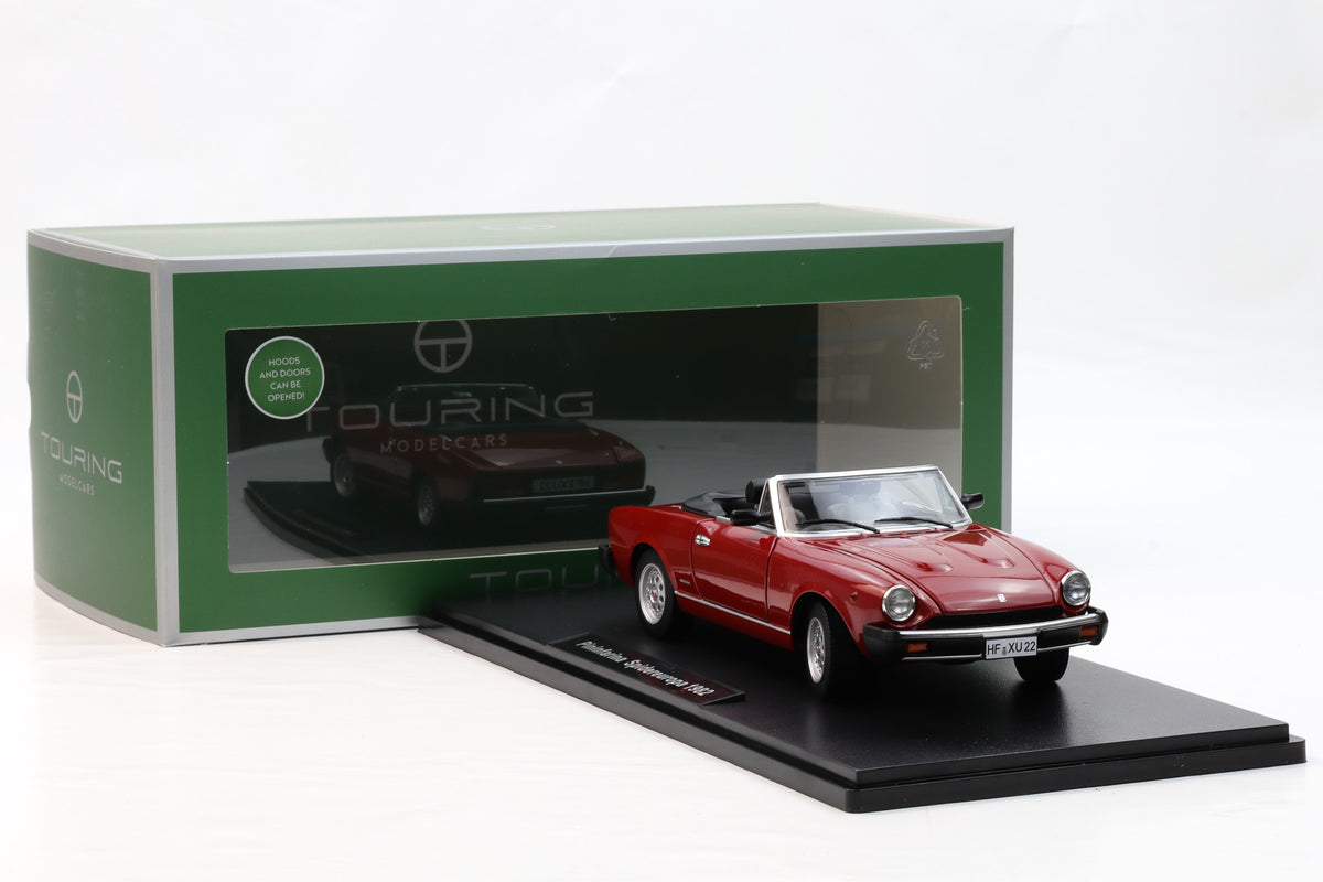1:18 Fiat 124 Pininfarina Spidereuropa 1982 rot Touring Modelcars