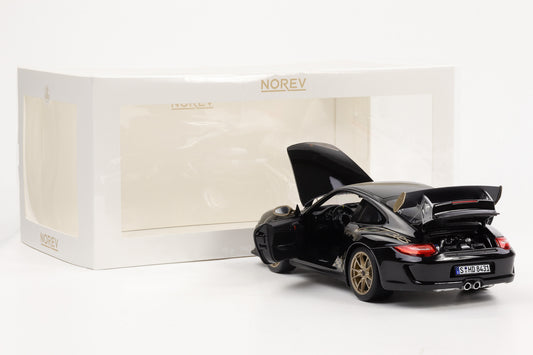 1:18 Norev Porsche 911 997.2 GT3 RS 2009 schwarz goldene Schrift 187563