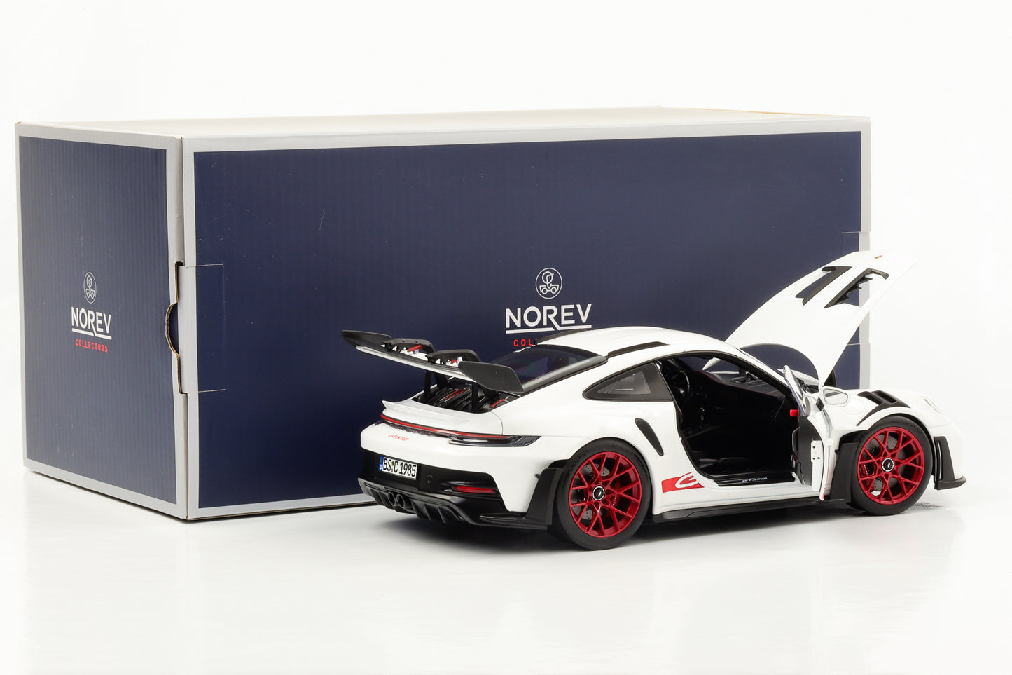 1:18 Porsche 911 992 II GT3 RS 2022 white red Norev full opening