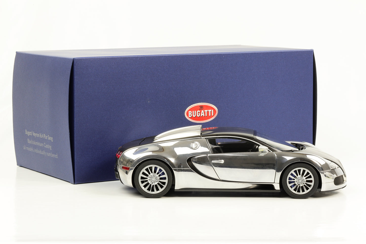 1:18 Bugatti Veyron 16.4 PUR SANG fonte d'aluminium noir ouverture AUTOart possible