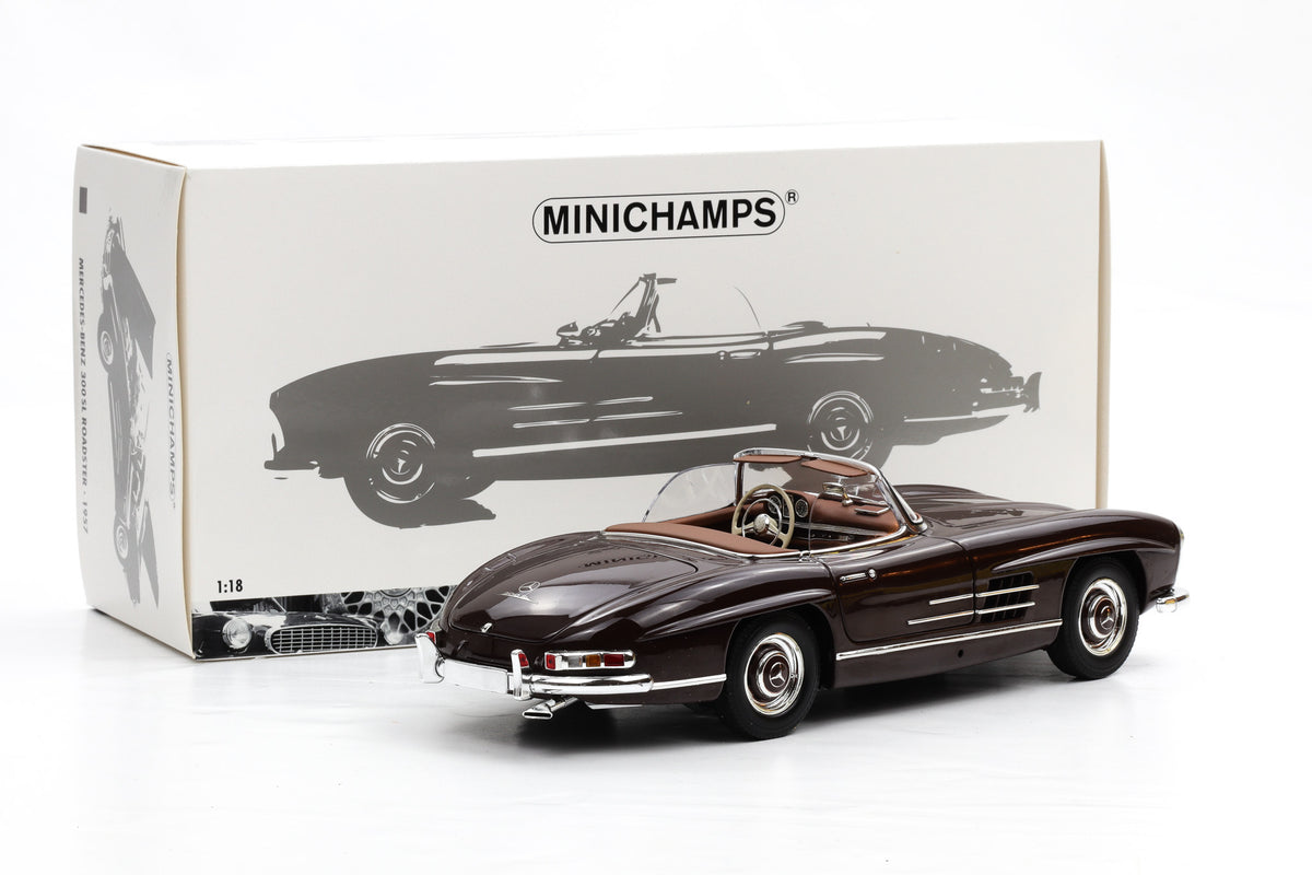 1:18 Mercedes-Benz 300 SL Roadster W198 II 1957 dark red Minichamps
