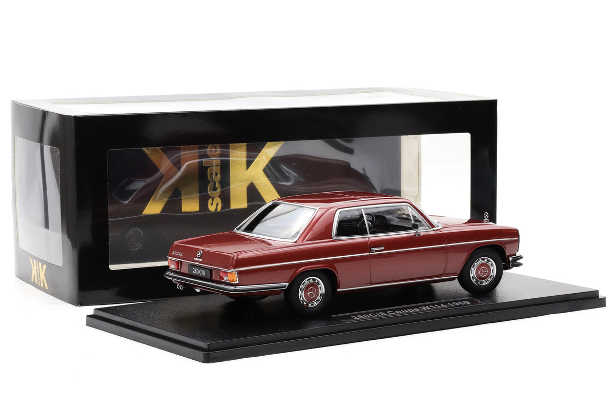 1:18 Mercedes-Benz 280 C/8 Coupe W114 1972 metallic rot KK-Scale diecast
