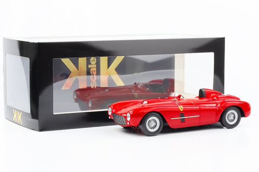 1:18 Ferrari 375 Plus 1954 Cuerpo liso rojo Escala KK Diecast