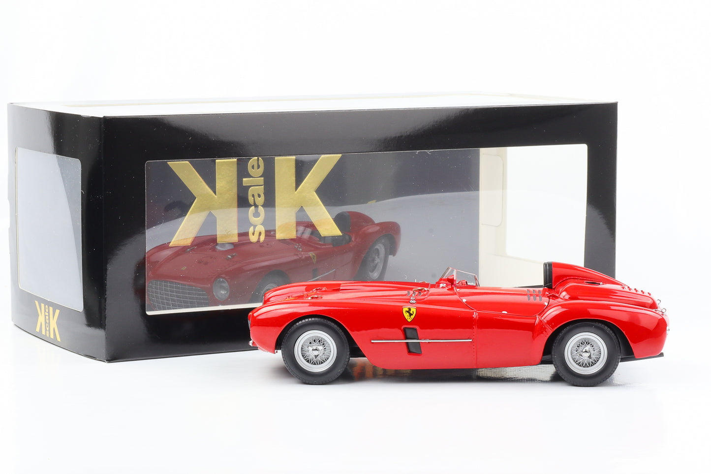 Ferrari 375 Plus 1954 Plain Body rosso KK Scale pressofuso in scala 1:18