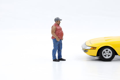 1:18 American Diorama Figur Mann Campers mit Cap und Bart Figuren