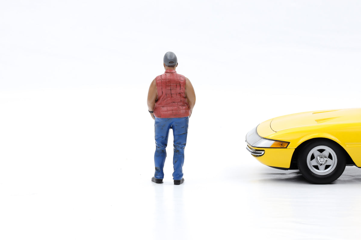 1:18 American Diorama Figur Mann Campers mit Cap und Bart Figuren