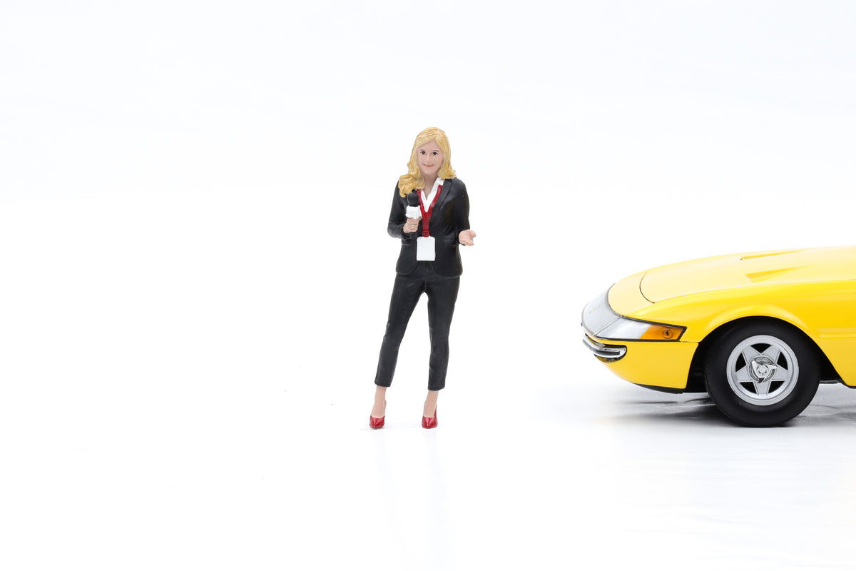 1:18 American Diorama Figur On-Air Nachrichtensprecherin Figuren