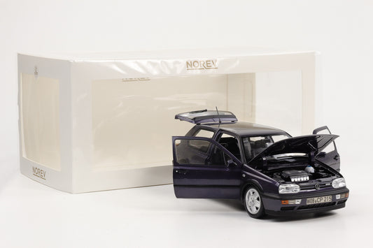 1:18 Norev Volkswagen Golf III 3 VR6 VW Rabbit VR6 1996 purple full opening