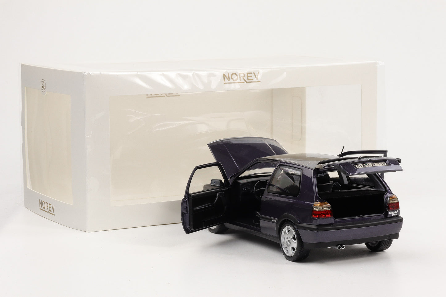 1:18 Norev Volkswagen Golf III 3 VR6 VW Rabbit VR6 1996 purple full opening