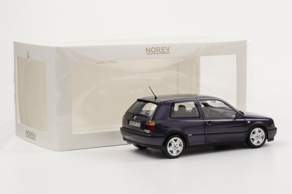 1:18 Norev Volkswagen Golf III 3 VR6 VW Rabbit VR6 1996 purple full opening