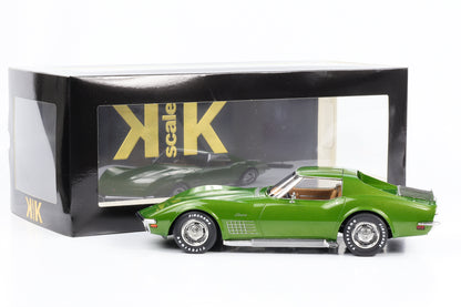 1:18 Chevrolet Corvette C3 Stingray Targa 1972 vert métallisé échelle KK
