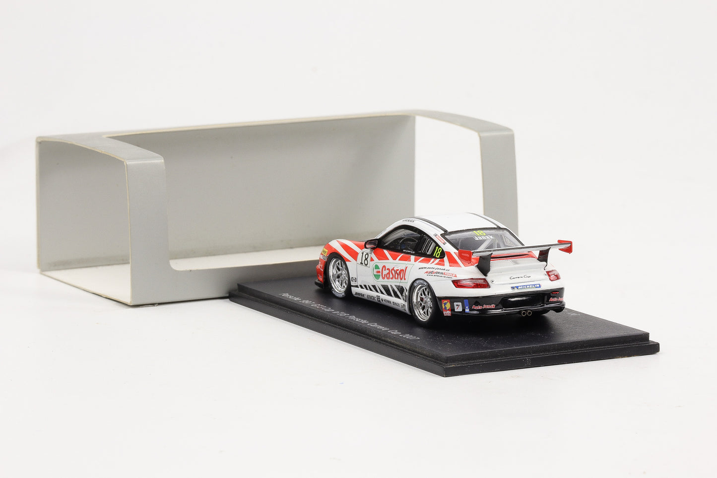 1:43 Spark Porsche 997 GT3 Carrera Cup #18 2007 Castrol Schnabl Museum