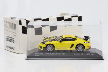 1:43 Porsche 718 982 Cayman GT4 RS 2021 gelb Minichamps