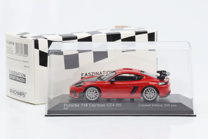 1:43 Porsche 718 982 Cayman GT4 RS 2021 rojo Minichamps