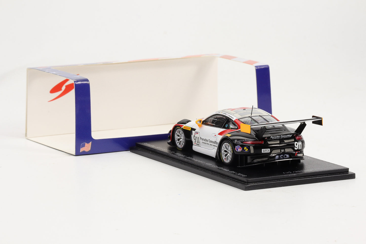 1:43 Spark Porsche 911 GT3R #911 Wright Motorsport California 8H 2018 US084