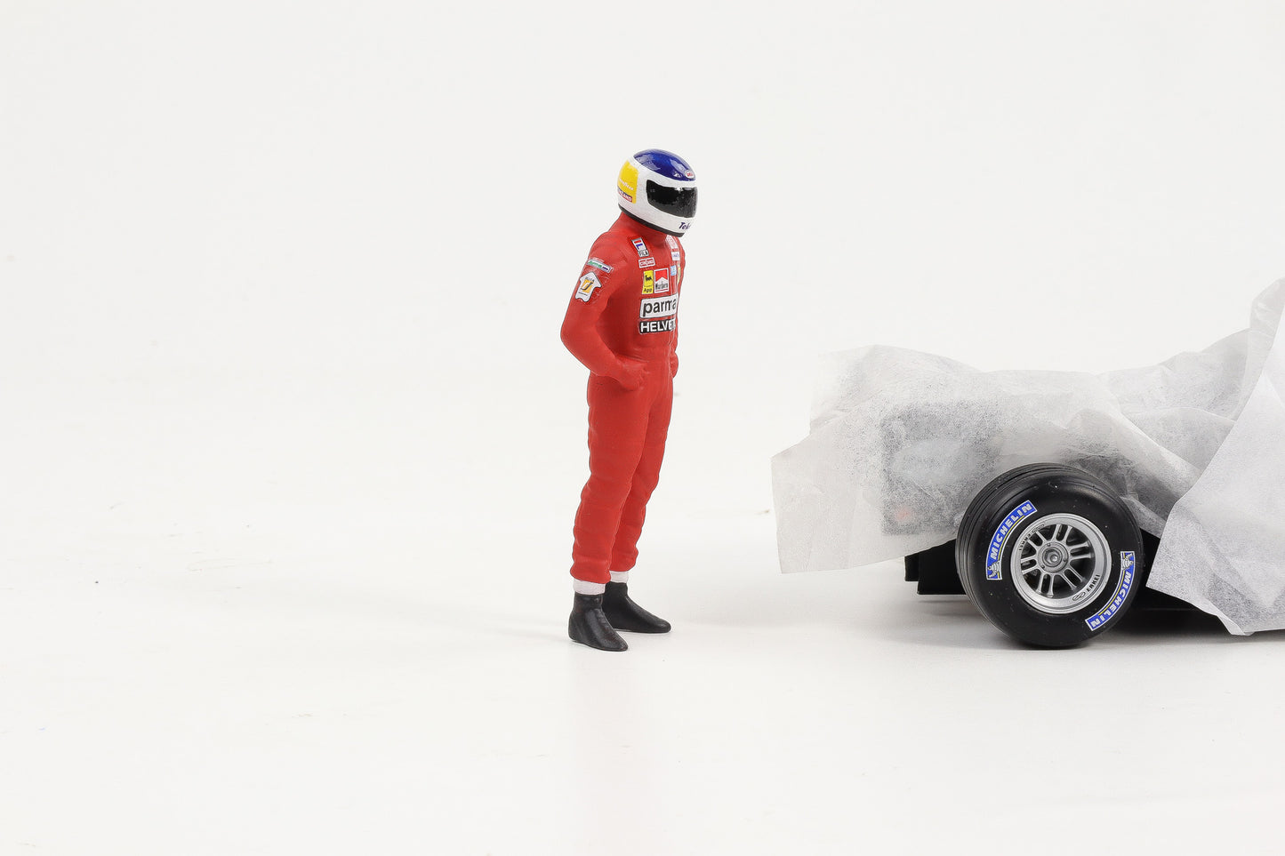 1:18 Cartrix Figur Reutemann Ferrari Formel 1 1978 F1 Resin Diorama 10cm