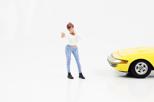 1:18 Figur Car Meet 1 Tammy Selfie American Diorama Figuren I