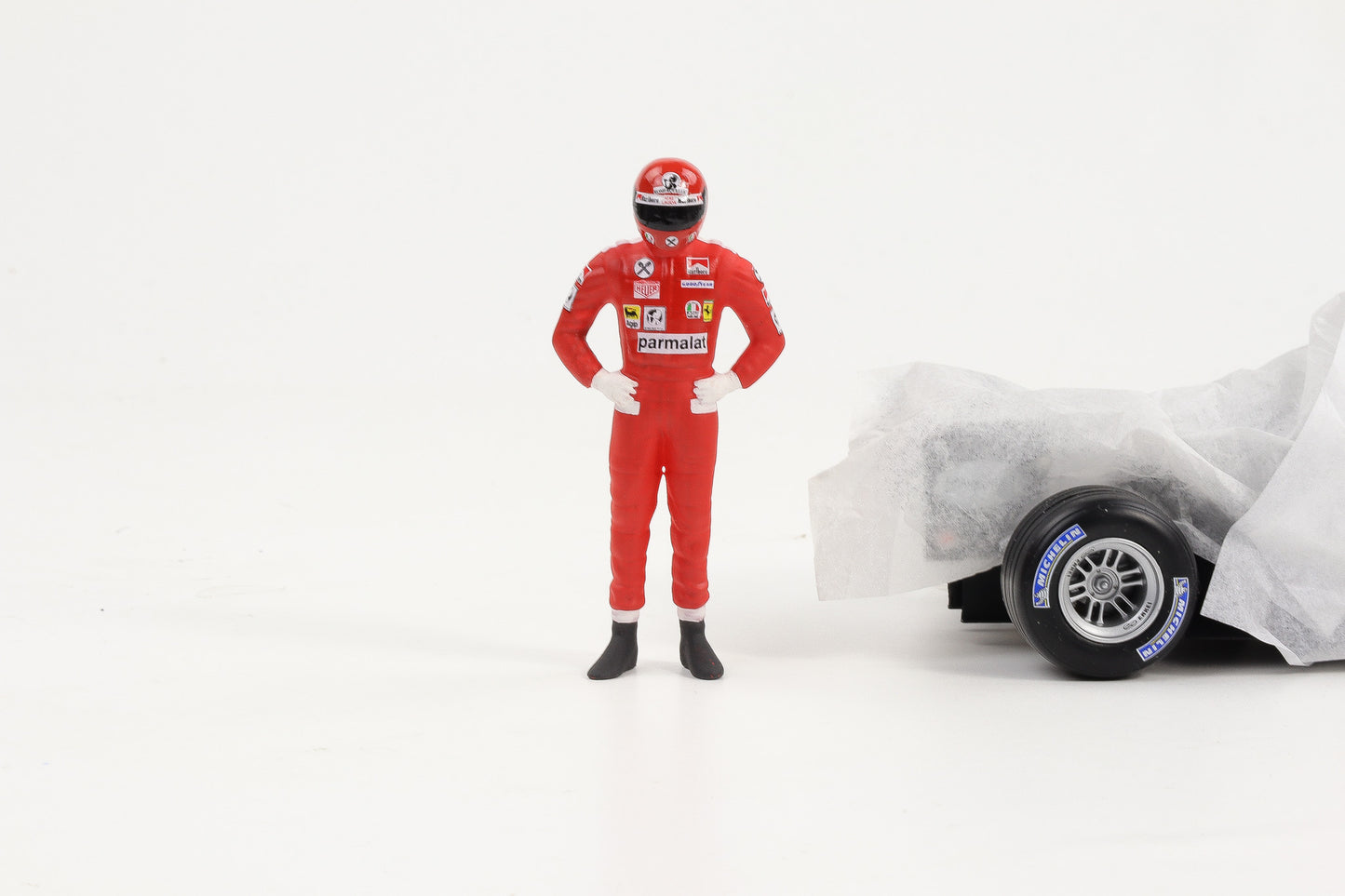 1:18 Cartrix Figur Lauda Ferrari 1977 Formel 1 F1 Resin Diorama 10cm