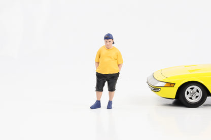 Figurine 1:18 Car Meet 1 Marcus T-shirt jaune American Diorama Figures II