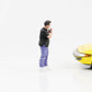 1:18 Figure Car Meet 1 Matt Cigarette Smoking American Diorama Figures VI
