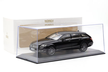 1:18 Norev Mercedes-Benz CLS Shooting Brake C218 2011 Obsidianschwarz + Vitrine