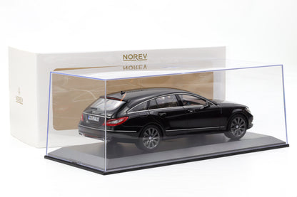 1:18 Norev Mercedes-Benz CLS Shooting Brake C218 2011 Obsidianschwarz + Vitrine