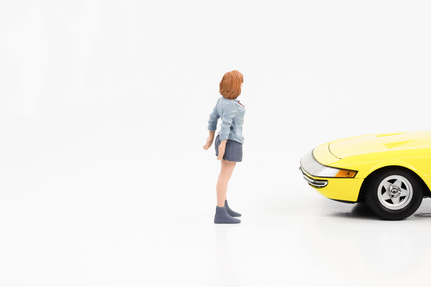 1:18 Figur Car Meet 1 Lilly Schulmädchen American Diorama Figuren V