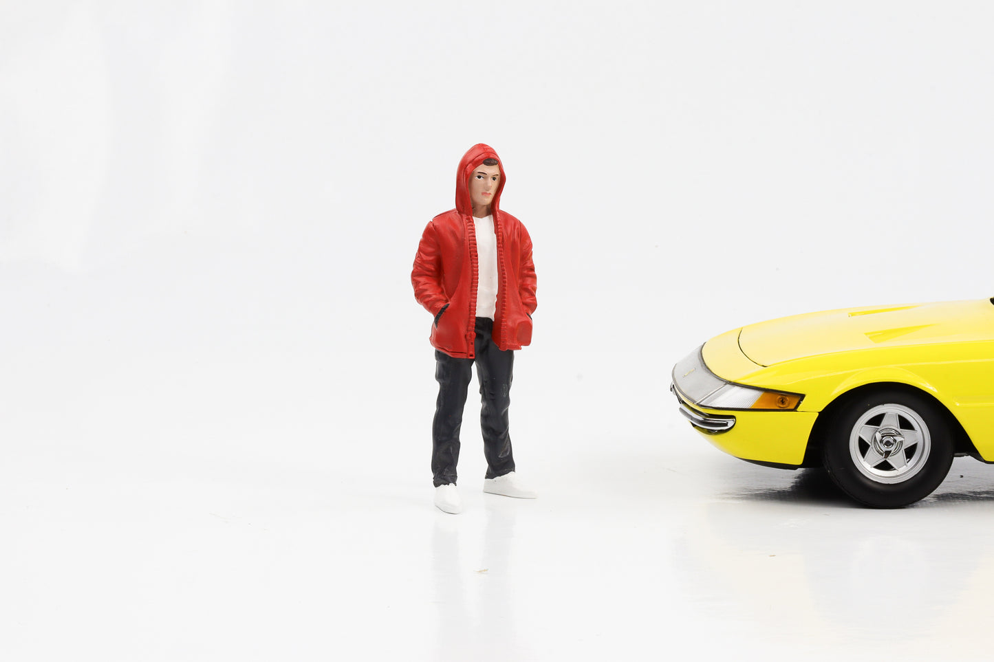 Figura 1:18 Car Meet 2 Justin chaqueta roja American Diorama Figures IV