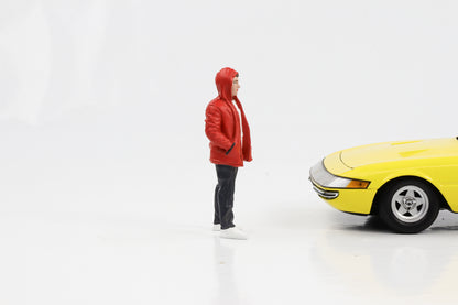 Figurine 1:18 Car Meet 2 Justin veste rouge American Diorama Figures IV