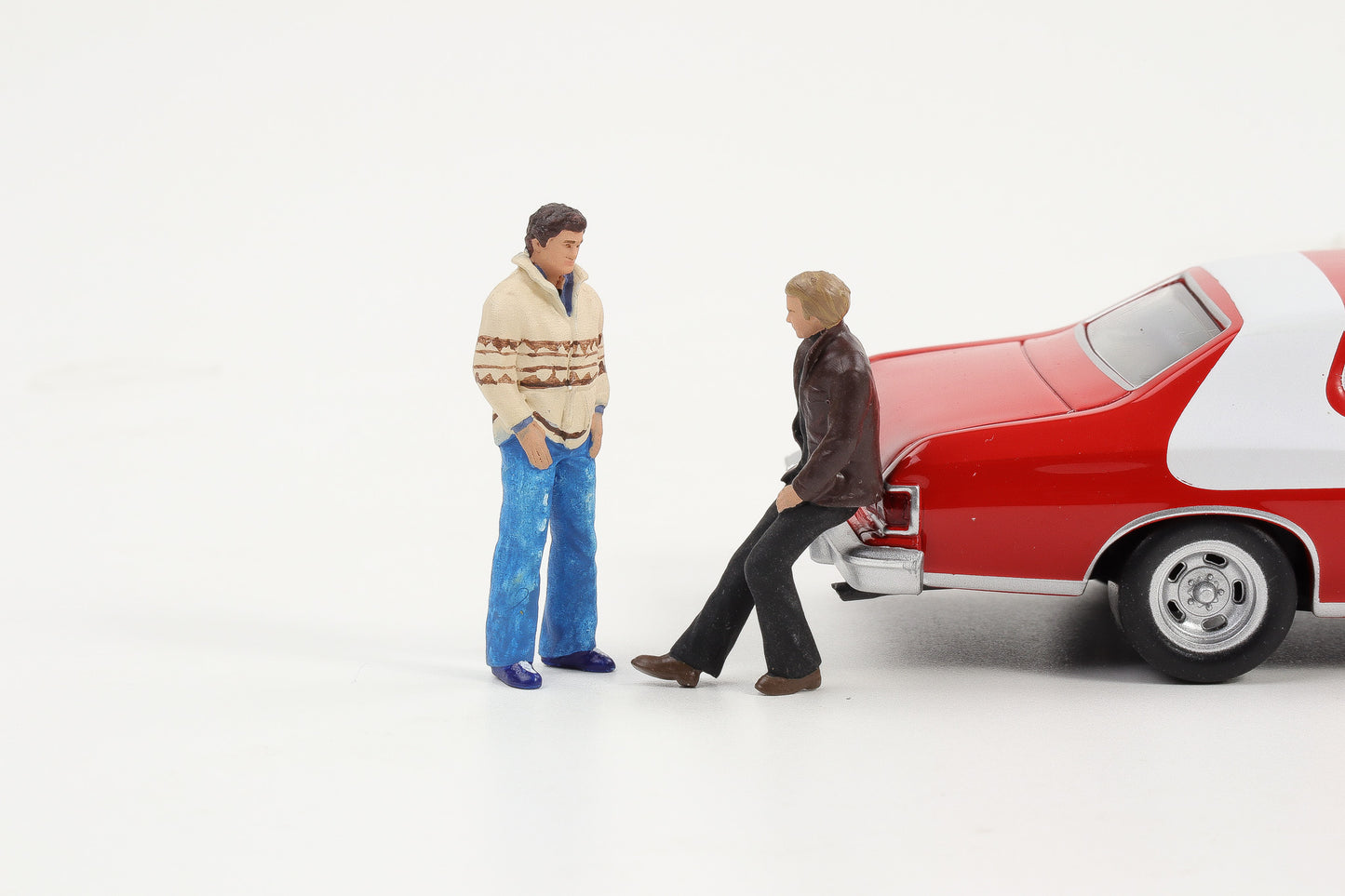 1:43 Cartrix Figur Set Starsky & Hutch für Modellauto Diorama Figuren 4 cm