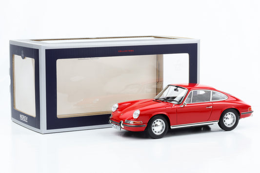 1:18 Porsche 911 L Coupé 1968 polo rouge Norev 187200 limitée