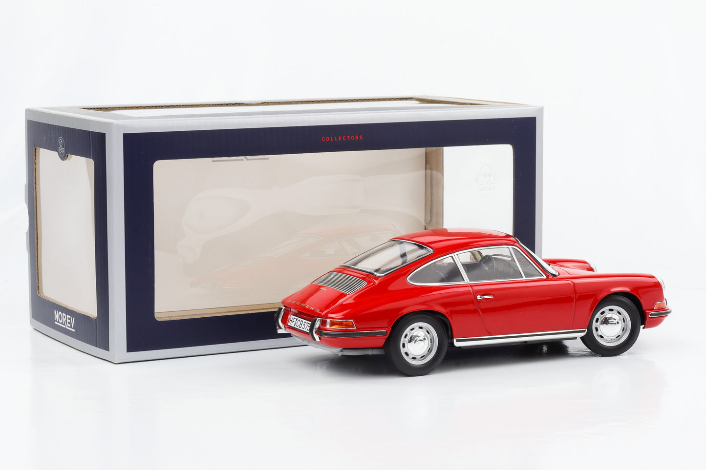 1:18 Porsche 911 L Coupe 1968 polo vermelho Norev 187200 limitado