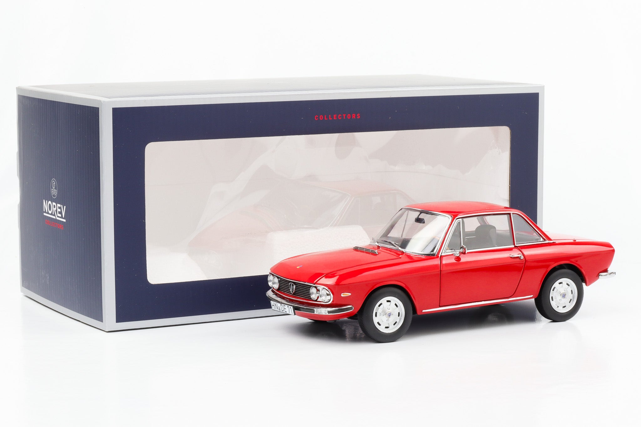 1:18 Lancia Fulvia 1600 HF Lusso 1971 red Norev limited 187982 –  motor-circuit