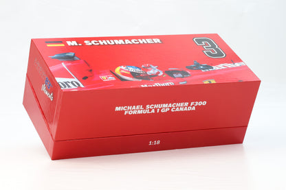1:18 Ferrari F300 #3 Sieger Kanada GP Formel 1 1998 Schumacher Moments Box