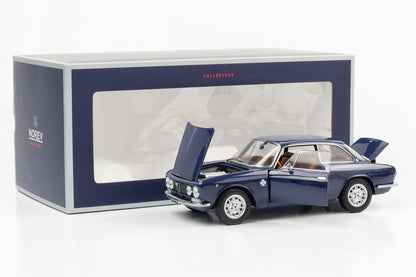 1:18 Alfa Romeo 1300 GT Junior Coupe 1973 azul escuro Norev Limited 500 unidades.