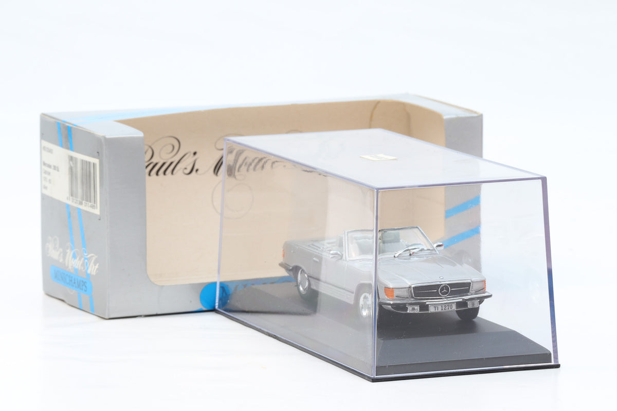 1:43 Mercedes-Benz 350 SL R107 Cabriolet 1974 silber Minichamps