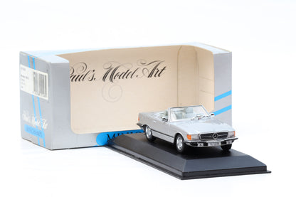 1:43 Mercedes-Benz 350 SL R107 Cabriolet 1974 silber Minichamps